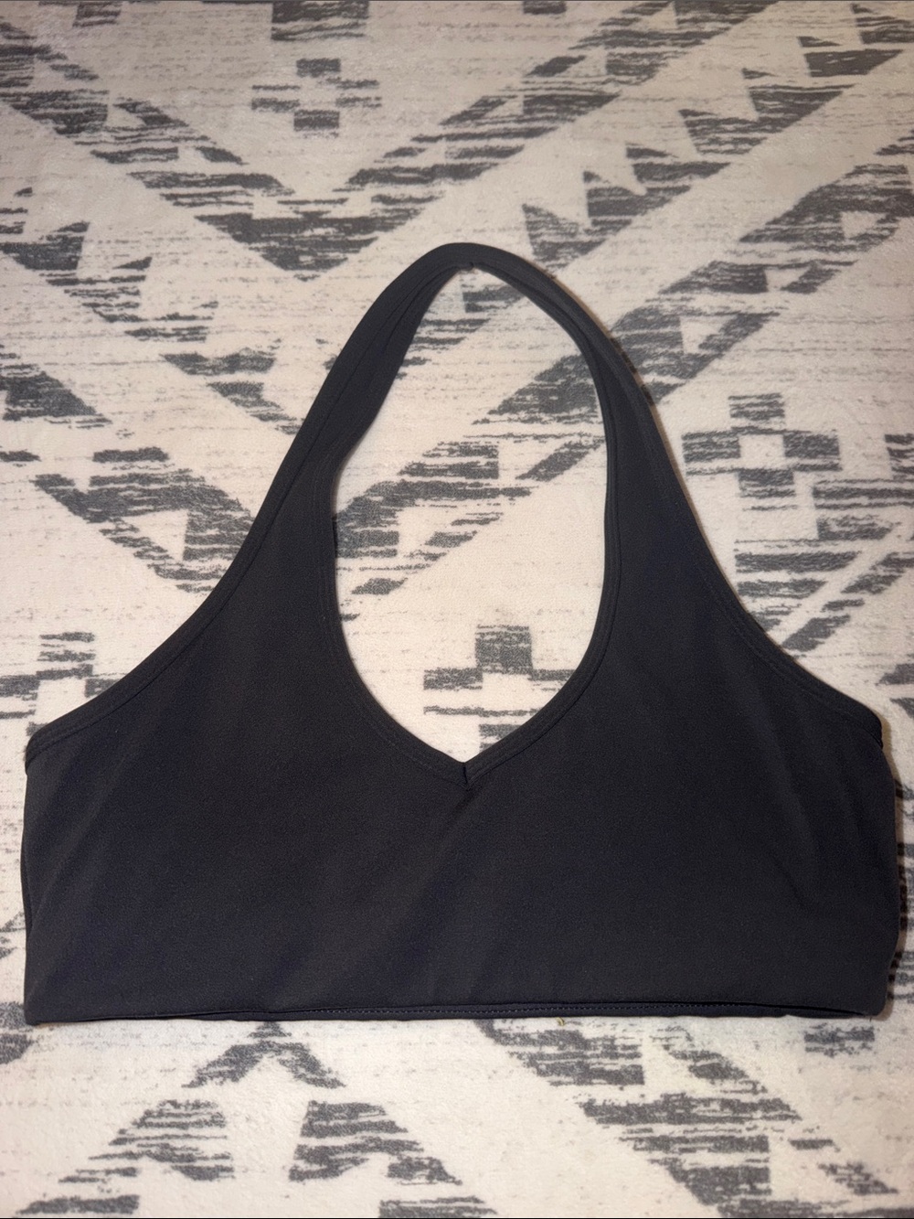 Grey Paragon Reluna Back Day Bra in the color Carbon size S
